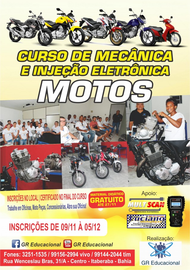 mecanica de motos - panfleto