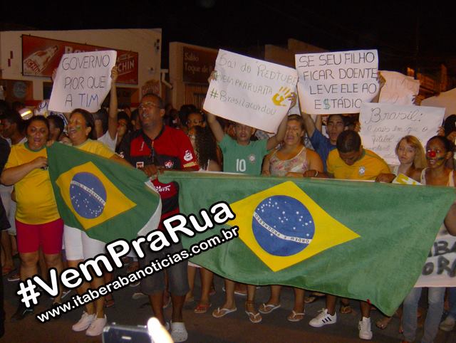 Acontece em Itaberaba o segundo #VemPraRua em 01/07