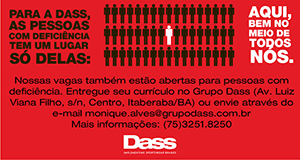 Oportunidade de emprego para Pessoas com Deficiência