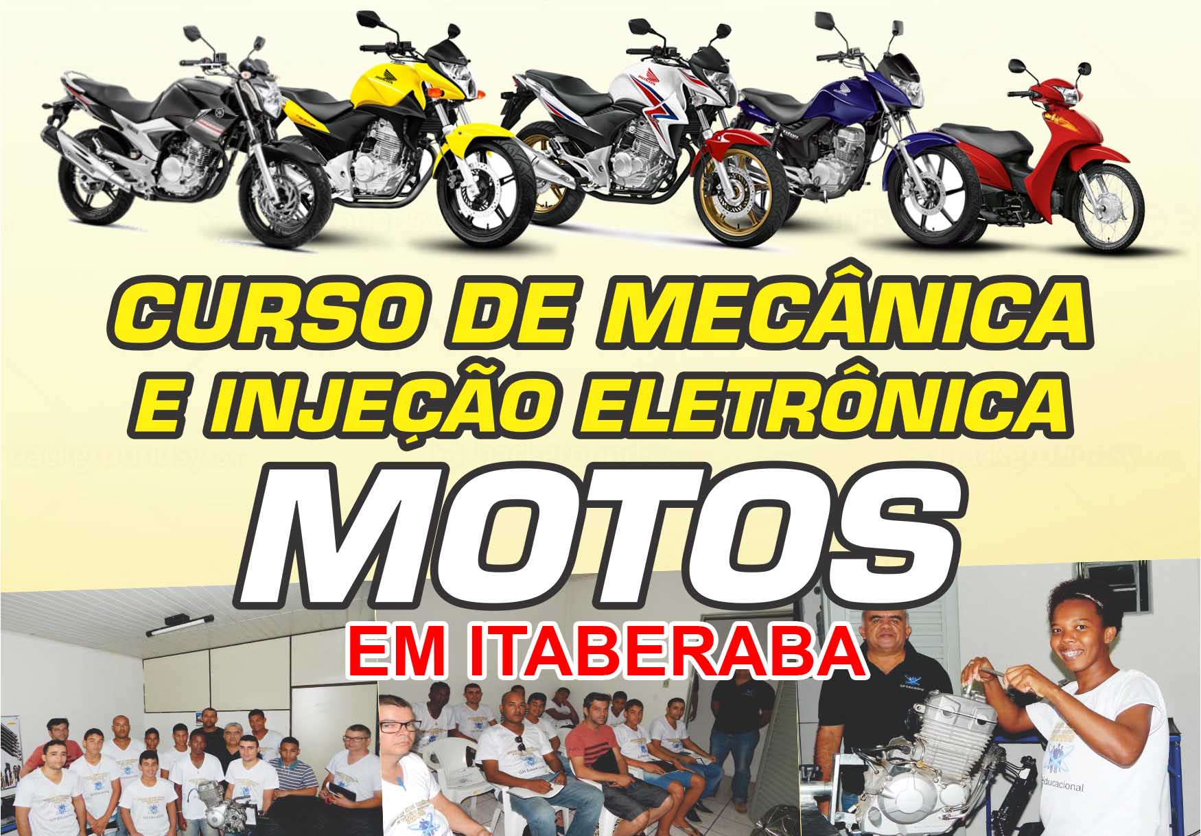 Empresa abre vagas para curso de mecânica de motos em Itaberaba
