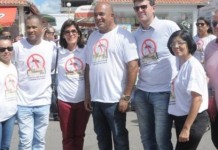 Presidente da Câmara de Itaberaba e autoridades participam da caminhada no dia Mundial da Saúde