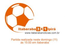 Itaberaba derrota seleção de Ipirá por 3X1 neste domingo