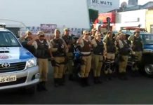 Vídeo: Policiais de Itaberaba prestam homenagem a policial assassinado na noite de ontem em Salvador