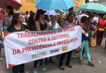 Trabalhadores se mobilizam contra a reforma da previdência em Itaberaba