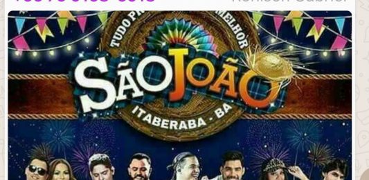 Suposta grade de atrações do São João circula em grupos do WhatsApp em Itaberaba