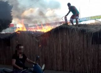 Barracas pegam fogo no circuito do São João em Itaberaba