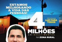 Prefeito Ricardo Mascarenhas Comemora a conquista de mais de 4 milhões de reais em obras da Luz Para Todos