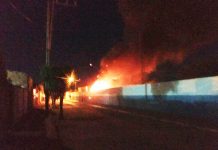 Incêndio atinge parte do Estádio da Primavera em Itaberaba