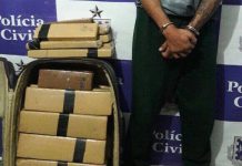 Um homem e uma mulher são presos com mais de 66 Kg de maconha em ônibus na BR-242