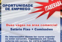 Confira as vagas de emprego disponíveis para Itaberaba