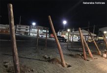 Já tem uns paus na Praça do Coqueiro… É São João chegando à Itaberaba