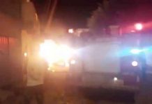 Veículo pega fogo no bairro Paroquial em Itaberaba