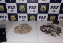 Na BR-242, mulher é presa dentro de ônibus com diamantes avaliados em R$ 700 mil