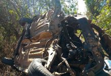 BR-242: Mulher morre após carro bater em carreta-tanque que transportava diesel