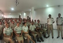 Comandante do CPR Chapada realiza palestra para Alunos a Soldado do Núcleo de Formação de Soldados do 11° BPM/Itaberaba