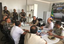 Policias se reunem para alinhar ações , visando manter ordem publica em Itaberaba e região