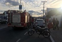 Motociclista sofre acidente na Avenida Rio Branco em Itaberaba