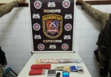 Cumprimento de Mandado de Prisão e apreensão de Drogas em Itaberaba