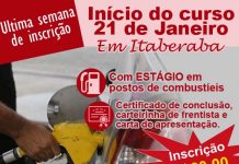 Ultima semana para se inscrever no curso de Frentista Abastecedor em Itaberaba