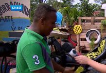 Vídeo: Ex-morador de Boa Vista do Tupim transforma pneus usados em verdadeiras obras de arte em Goiás