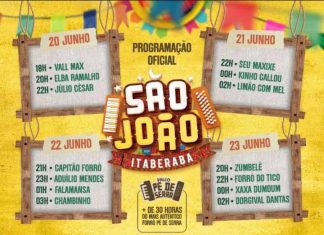 Confira a nova programação do São João de Itaberaba