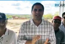 Ricardo visita obras da escola Arnaldo Alencar, em Testa Branca