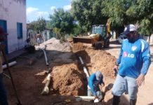 Rua de Guaribas ganha 200 metros de Rede de Esgotamento Sanitário