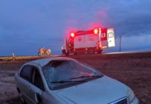 Homem fica ferido após capotar carro na BR-242, neste domingo (19)