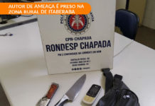 Após ameaças, homem é preso na Zona Rural de Itaberaba