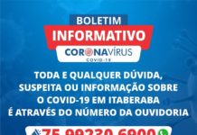 Prefeitura de Itaberaba divulga numero de WhatsApp para esclarecer população