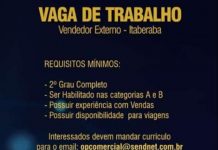 Empresa tem vaga para vendedor em Itaberaba
