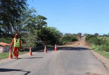 Começou a obra de recuperação da BA-046, estrada que liga Itaberaba e Iaçu