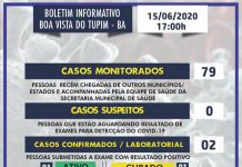 Boa Vista do Tupim registra segundo caso de coronavírus