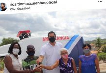 Prefeitura de Itaberaba entrega ambulância em Guaribas, reforma escolas em Testa Branca, Barro Duro e entrega carro novo ao Conselho Tutelar