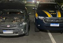 Motorista é preso com carro roubado, BR-242, em Boa Vista do Tupim