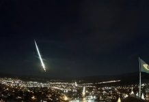 Vídeo: Meteoro iluminou o céu de Itaberaba na noite desta segunda-feira