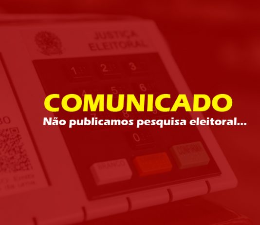 Comunicado: O site Itaberaba Notícias não realizou e nem publicou pesquisa eleitoral