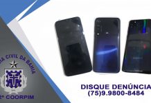 Policia Civil recupera 3 celulares roubados em Itaberaba