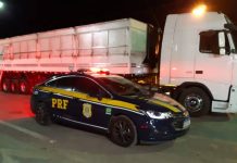 Motorista de caminhão é preso com arma de fogo, munições e comprimidos de anfetamina na BR-242