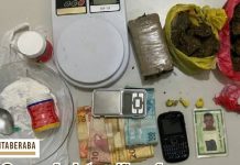 Rondesp prende 2 traficantes e apreende grande quantidade de drogas no Barro vermelho, em Itaberaba