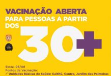 Pessoas com 30 anos, já podem se vacinar contra Covod-19 em Itaberaba