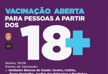 Pessoas com 18 anos, ja podem se vacinar contra Covid-19, em Itaberaba