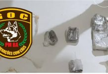 Rondesp prende 3 pessoas por trafico de drogas, em Itaberaba