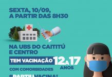 Confira o cronograma de vacinação, hoje, em Itaberaba