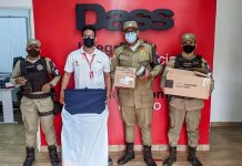 Grupo Dass doa materiais esportivos ao Núcleo de Ensino do 11ºBPM, em Itaberaba