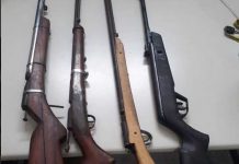 Policia apreende quatro armas na zona rural de Itaberaba