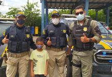 Presente de aniversário: Garoto fã da PRF pede ao seu pai para visitar as dependências da Polícia Rodoviária Federal em Itaberaba