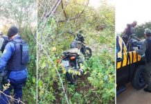 Moto roubada é encontrada por agentes da GCM e SMTT, dentro dos matos em Itaberaba