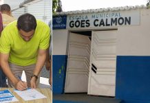 Ricardo Mascarenhas assina ordem de serviços de reconstrução da Escola Góes Calmon