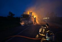 Homem é carbonizado em batida entre carro e caminhão na BR-242
